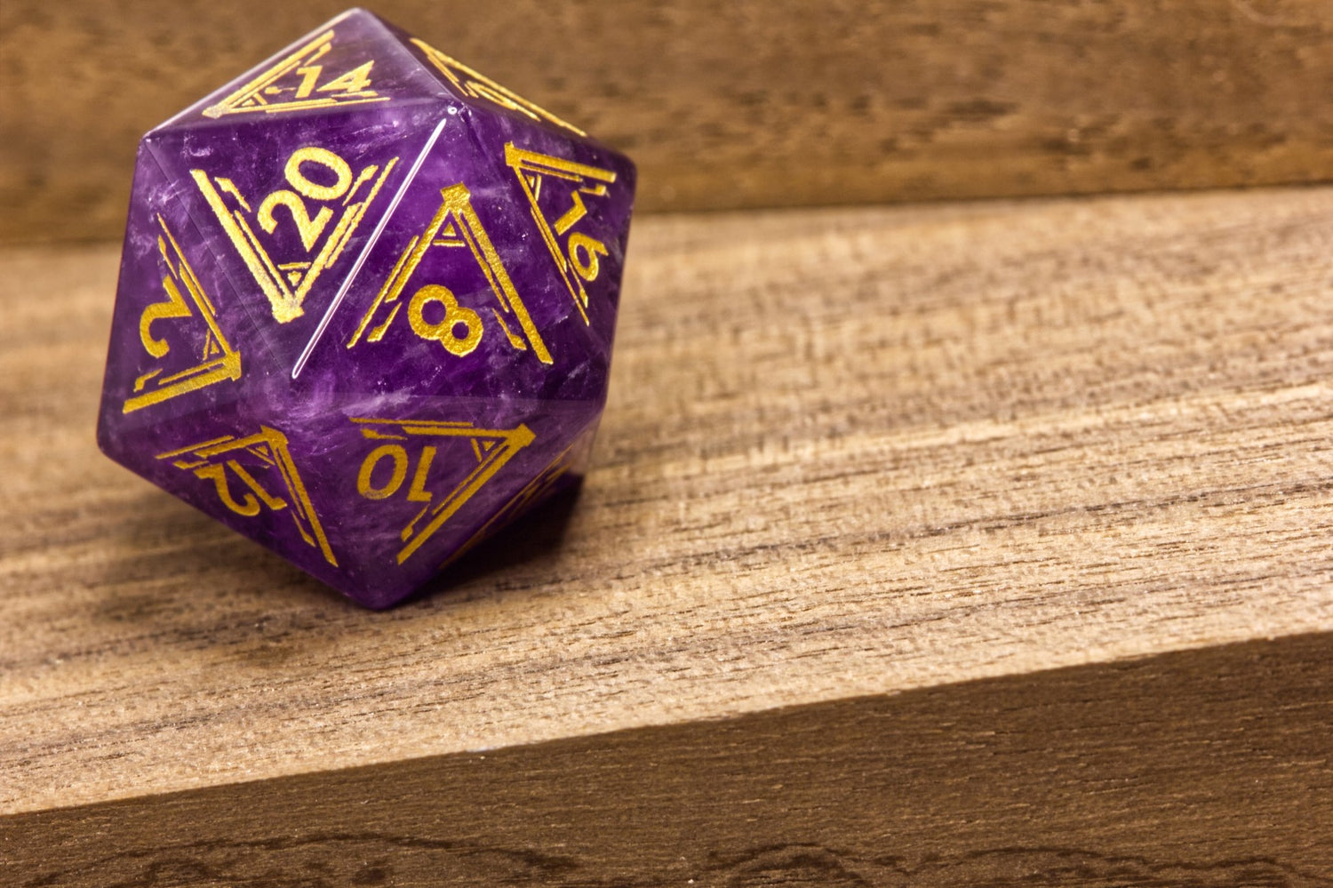 Art Deco Amethyst Dice - Summit Dice